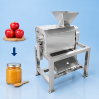 Industriële fruitpulpmachine van roestvrij staal 304, hoog rendement fruitpulpverwerker voor voedselproductie