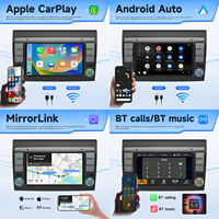 Autoradio Android Auto BQCC 7 pouces IPS MP5 avec écran Carplay, FM AM RDS BT FM AHD, système multimédia stéréo pour véhicule Fiat Bravo 2007-2014