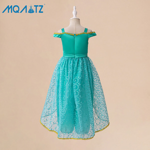 Costume de robe pour filles, <span class=keywords><strong>mille</strong></span> <span class=keywords><strong>et</strong></span> une nuits, Aladdin, lampe magique, cosplay, performance, robe de princesse Jasmine, ensemble deux pièces - Product Image 2