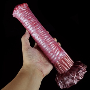YOCY 10.6in Horse <b>Dildo</b> Fantasy Long Silicone G-Spot <b>Dildo</b> Flower Head With Suction Cup Anal Plug Sex Toy for Men Masturbator - Product Image 6