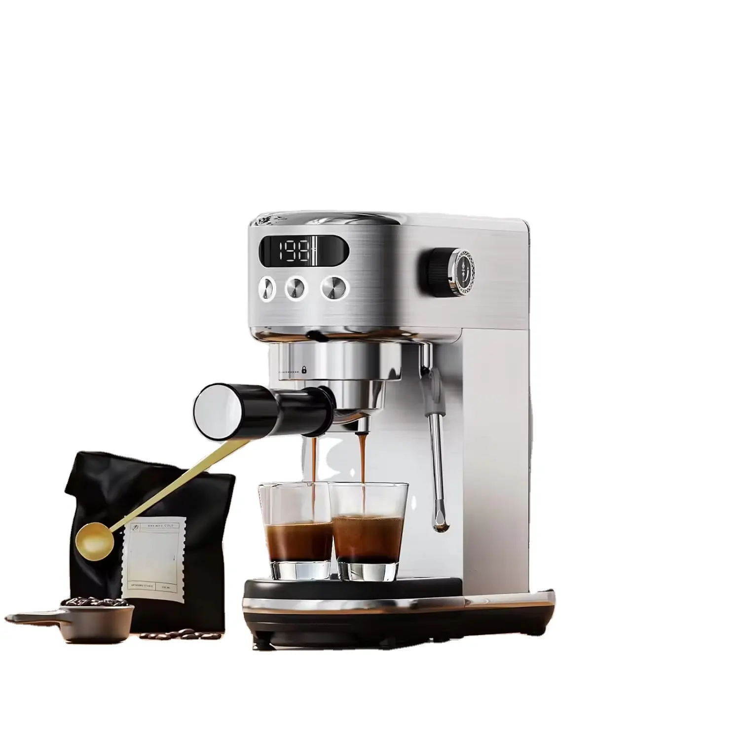 Beste Verkoop Wholesale Office Home Commerciële Semi-Automatische Espresso Machine Machine Barista Cafe Koffiemachine Fabriek