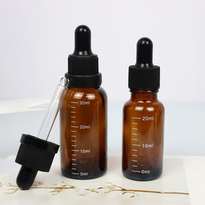 Vente en gros de flacons compte-gouttes en verre ambré de 5 ml, 15 ml, 20 ml, 100 ml, 10 ml, 30 ml, 50 ml, flacon pulvérisateur pour huile capillaire avec graduation graduée - Product Image 4