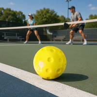 Balles de pickleball silencieuses en mousse PU, souples, avec la dernière technologie d'amortissement du bruit, imperméables, 30g, pour tous les âges