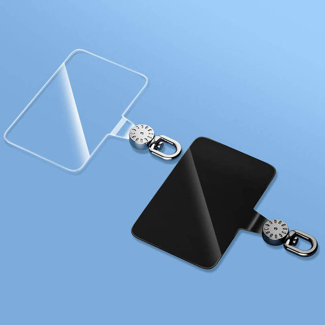 Mobile Phone Lanyard Patch Strap Clip Rotatable Charm Tether Tab Transparent TPU Cell Smartphone Accessories Chain Case