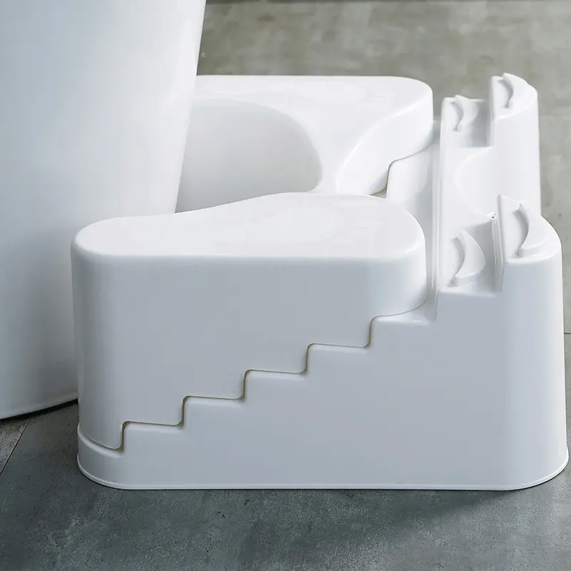 Original Plastic Three Heights Adjustable Squat Stool Bathroom Ladder Toilet Stool