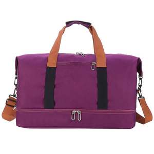 Custom Logo Printing Waterproof Sublimation Pink Dance Travel Duffle Sports <b>Tote</b> <b>Gym</b> Bag With Shoe Compartment - Product Image 4