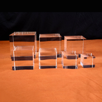 Cubo de Cristal Transparente K9, Bloque de Vidrio Óptico, Hecho a Mano, 60 mm, Grabado Láser, Logotipo Personalizado, Adorno de Mesa, Regalo, 1 Año de Garantía Posventa