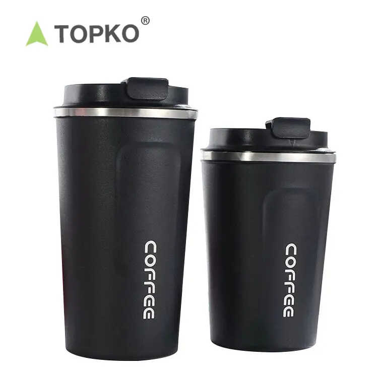 TOPKO Etiqueta Privada reutilizable de viajes térmica taza aislado vaso copa de café de acero inoxidable