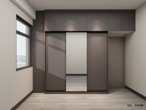 Armadio con Ante Scorrevoli Personalizzato, Design Semplice per Interni, Guardaroba con <span class=keywords><strong>Specchio</strong></span> per Camera da Letto - Product Image 6