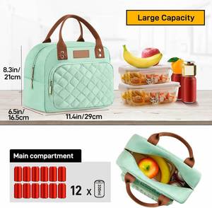 Sacs à lunch isothermes en polyester écologiques et abordables pour hommes, femmes et enfants – Boîtes à lunch fraîches en gros - Product Image 4