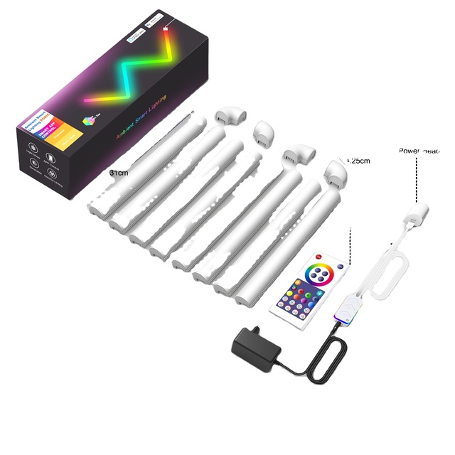 Smart Home Lights RGBIC Led Modern Splicing Modular Interior Decoration Home Wall Lamps