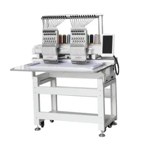 REVHON professional 1502 two head custom hat embroidery machine industrial automatic embroidery machine computerized