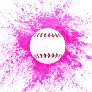 लिंग प्रकट बेसबॉल गोद भराई लिंग प्रकट पार्टी आपूर्ति गुलाबी विस्फोट पाउडर बेसबॉल