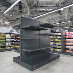 Étagère de <span class=keywords><strong>supermarché</strong></span> métallique robuste avec plaque de pied détachable, 5 étagères, capacité de 80 à 130 kg, style marché <span class=keywords><strong>allemand</strong></span> - Product Image 3