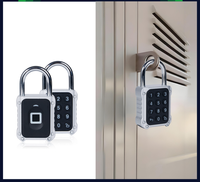 Cadenas intelligent à empreinte digitale DY18, application Tuya, biométrique, en alliage de zinc, étanche IPX5, carte mémoire, 10 mois d'autonomie en veille, pour armoire et casier