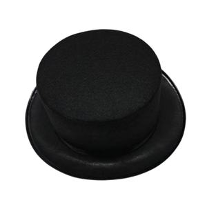 Chapeau haut de forme noir HKZB en feutre, unisexe, toutes saisons, pour magicien, accessoires de magie, fête jazz, performance scénique, cosplay - Product Image 3