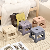 Tabouret pliant en plastique moderne et minimaliste - Portable pour extérieur, adulte, train, pêche, bain - Faible rétrécissement - Fabriqué en Chine