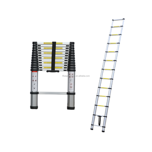 Échelle télescopique simple <span class=keywords><strong>en</strong></span> aluminium pliable de sécurité, prix d'usine, vente chaude, 3,2 m - Product Image 1