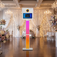 Directo de Fábrica, Cabina de Fotos DSLR con Pantalla Táctil de 15.6 Pulgadas, Soporte para Cabina de Fotos, Luz RGB e Impresora para Bodas, Fiestas y Eventos, 2 Años de Garantía