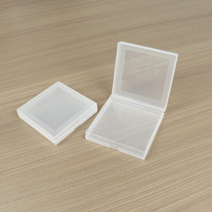 Square Frosted PP Plastic <b>Storage</b> <b>Box</b> 9x9x1.7cm Transparent Cover For <b>Small</b> Parts Tools Card Lens Case - Product Image 4