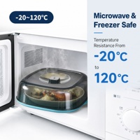 Couverture de nourriture anti-poussière multicouche résistante aux hautes températures four à micro-ondes outil de spécialité d'isolation de stockage de cuisine spécial