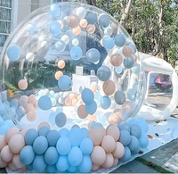 Maison gonflable transparente de bulle de dôme d'amusement de maison de bulle de rebond avec le ballon
