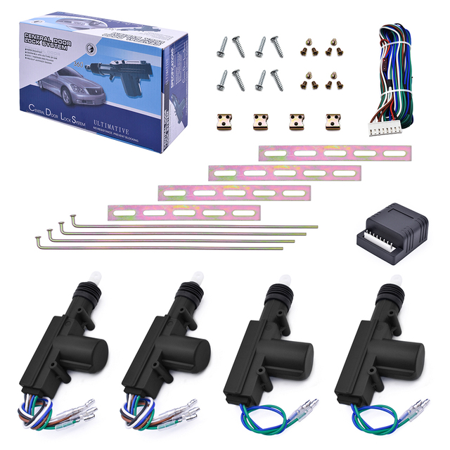 Hot Selling Universal Car Central Lock System Black ABS Power Door Lock Actuator Premium Central Locking System