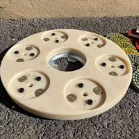 Ensemble de disques de ponçage électriques diamantés de 17 pouces (380 mm) pour ponceuse à sol |   Meulage et polissage du béton