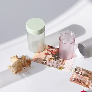 150cc高級ピンクつや消しグミボトル包装PETプラスチックサプリメントボトルビタミン収納瓶 - Product Image 2