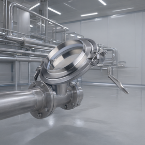 Vanne en acier inoxydable 304 de qualité sanitaire hygiénique pour équipement industriel - Product Image 2