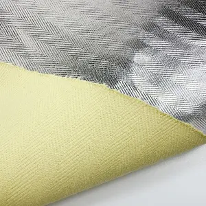Calor resistente Aluminized Aramid tecido laminado folha de alumínio Opan/Para-aramida pano