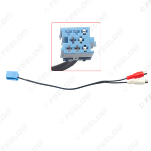 汽车8针音频视频输出适配器接线电缆，用于奥迪大众帕萨特原厂<span class=keywords><strong>RCA</strong></span>视频输出 - Product Image 2