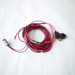 오토바이 자동차 배터리 케이블 Deutsch 2 핀 커넥터 라인 퓨즈 홀더가 15A 인 헤드 라이트 용 자동차 배선 하네스 - Product Image 2