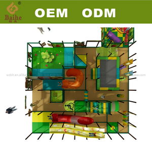Baihe thiết kế miễn phí rừng chủ đề trẻ em sân chơi trong nhà trong nhà thiết bị sân chơi mềm trong nhà sân chơi trẻ em tương tác - Product Image 6
