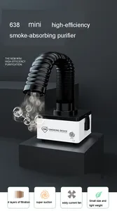 Mini instrumento <span class=keywords><strong>de</strong></span> purificación eficiente para fumar, amortiguador <span class=keywords><strong>de</strong></span> humo <span class=keywords><strong>de</strong></span> hierro para soldar, <span class=keywords><strong>con</strong></span> luz LED ESD <span class=keywords><strong>extractor</strong></span> <span class=keywords><strong>de</strong></span> humos, 110V/220V, 2 unidades - Product Image 6