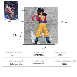 Hcengtriz 30cm <span class=keywords><strong>Super</strong></span> <span class=keywords><strong>Saiyan</strong></span> <span class=keywords><strong>4</strong></span> <span class=keywords><strong>Son</strong></span> <span class=keywords><strong>Goku</strong></span> Dragon Balls Jouets Figurines Anime Boîte En Gros Modèle Ornements Décoratifs - Product Image 2