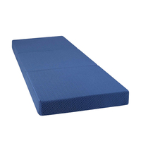 Matelas portable pliable à 3 couches, confortable pour les lits d'invités/le camping, facile à ranger et à transporter