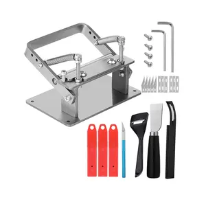 Carving Manual Leather Thinning Machine Skiving Machine Craft Leather Cutting Peeler Tools Manual Leather Splitter Set