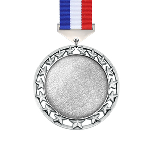Wholesale Fast Shipping Zinc Alloy DIY Blank Medals with Neck <b>Ribbon</b> for Laser Engraving - Product Image 4