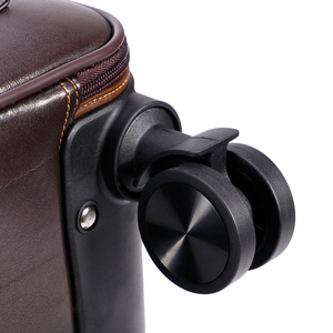 Beliebteste Business <span class=keywords><strong>PU</strong></span>-Leder Kofferset Kaffeefarben Herren Hochwertiger Koffer Mit Metall-Logo TSA-Schloss Trolley-Koffer - Product Image 5