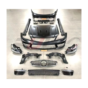 Pare-chocs avant et arrière avec calandre, phares, capot, jupes latérales pour Mercedes Benz W204 <span class=keywords><strong>année</strong></span> 2008-2014 mise à niveau vers C63 AMG kit de carrosserie - Product Image 1
