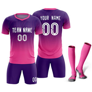Maillots de football 2024, ensembles, vente en gros d'usine, unisexe adulte, 100% polyester, impression numérique, noms et numéros d'équipe personnalisés, uniformes de football - Product Image 1