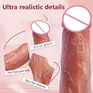 Dildo Vibrante con Telecomando <span class=keywords><strong>App</strong></span>, Cinturino Cavo, Guaina Realistica per Pene, Giocattolo in Silicone per Ritardare l'Eiaculazione Maschile - Produttore all'Ingrosso - Product Image 6