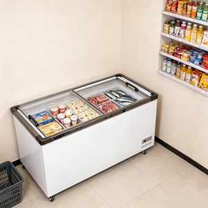 <span class=keywords><strong>Congélateur</strong></span> commercial haut de gamme avec vitrine pour fruits de mer et porte coulissante en verre - Product Image 2