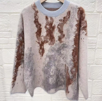 Haute qualité personnalisé col rond tricot automne hiver pull confortable mignon pull pour les femmes en gros décontracté femme pull