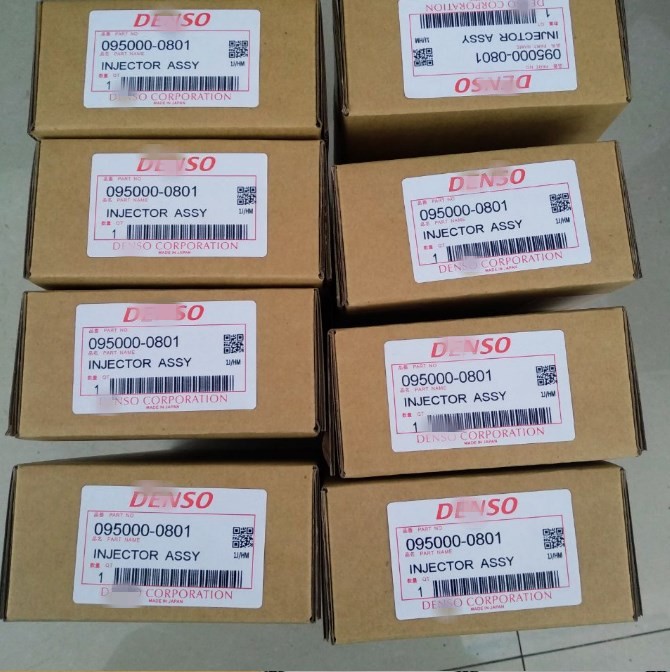 common rail injector 095000-0801 6156-11-3100 diesel fuel injector 0950000801 injector 0801 for Komatsu Excavator