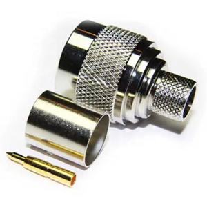 ขั้วต่อสายโคแอกเชียล RF แบบ N-Male และ N-Female สำหรับสาย RG58 RG213 LMR400 แบบ Crimp - Product Image 1