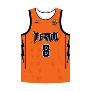 Nouveau design personnalisé de maille en polyester de haute qualité cousue par sublimation maillots uniformes de basket-ball pour hommes