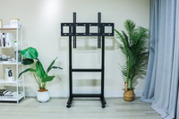 Support Tv Floor Stand TV Cart Trolley pour 65 "-100" Inch LED LCD Plasma Flat Screen Panels With Wheels