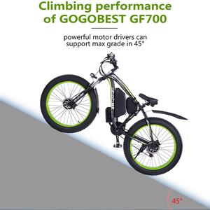 Gogobest <span class=keywords><strong>GF700</strong></span> Vélo électrique 48V 1000W Double moteur Livraison rapide Entrepôt UE Gros pneu VTT Batterie Cadre Route 60 km - Product Image 4